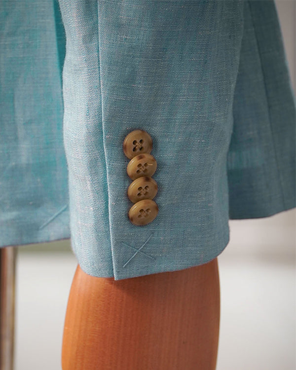 Single-Breasted Linen Suit / Skyline Linen