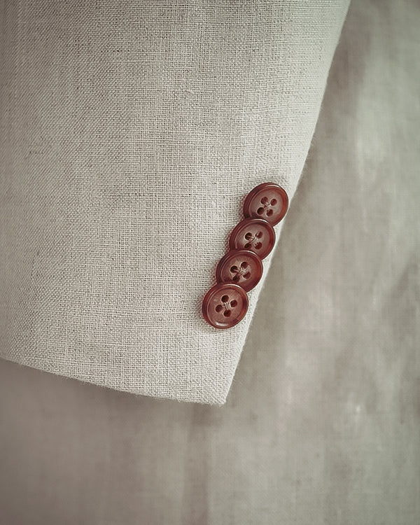 Single-Breasted Linen Suit / Sandstone Linen