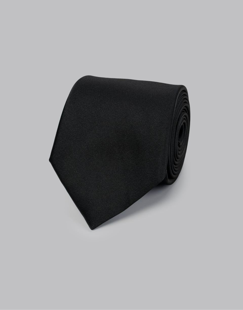 Satin Classic Tie / Black