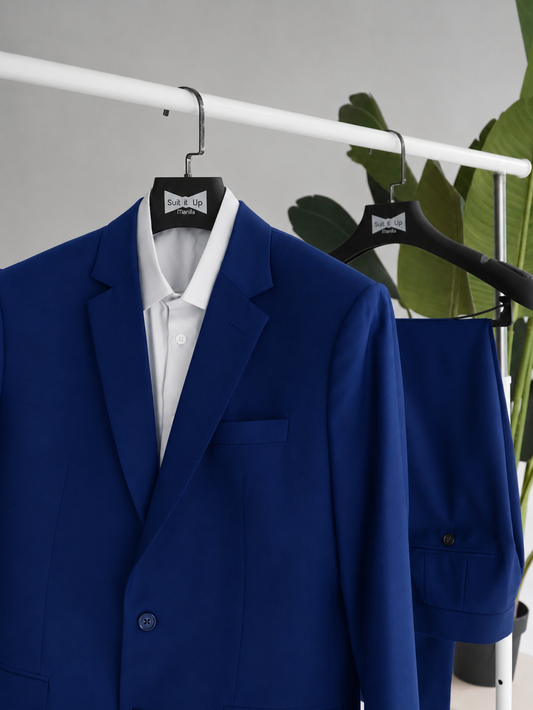 [DO NOT USE] Single Breasted Full Lining Polywool Coat / Oxford Blue