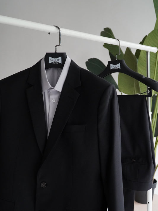 SINGLE BREASTED FULL LINING POLYWOOL COAT MEN