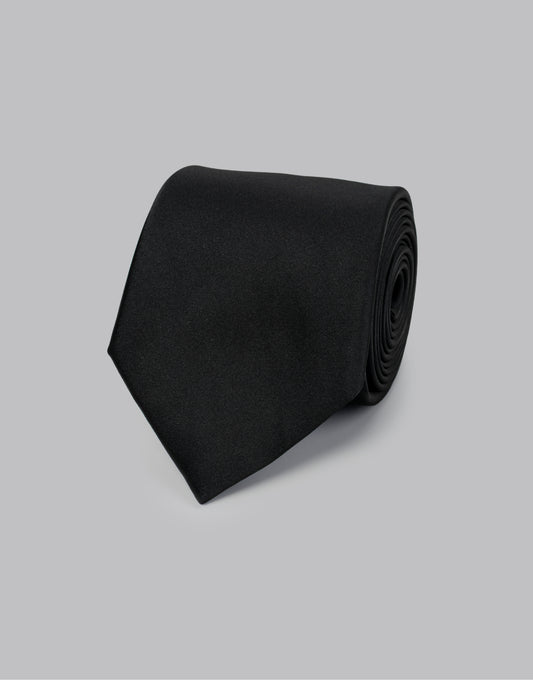 Satin Classic Tie / Black