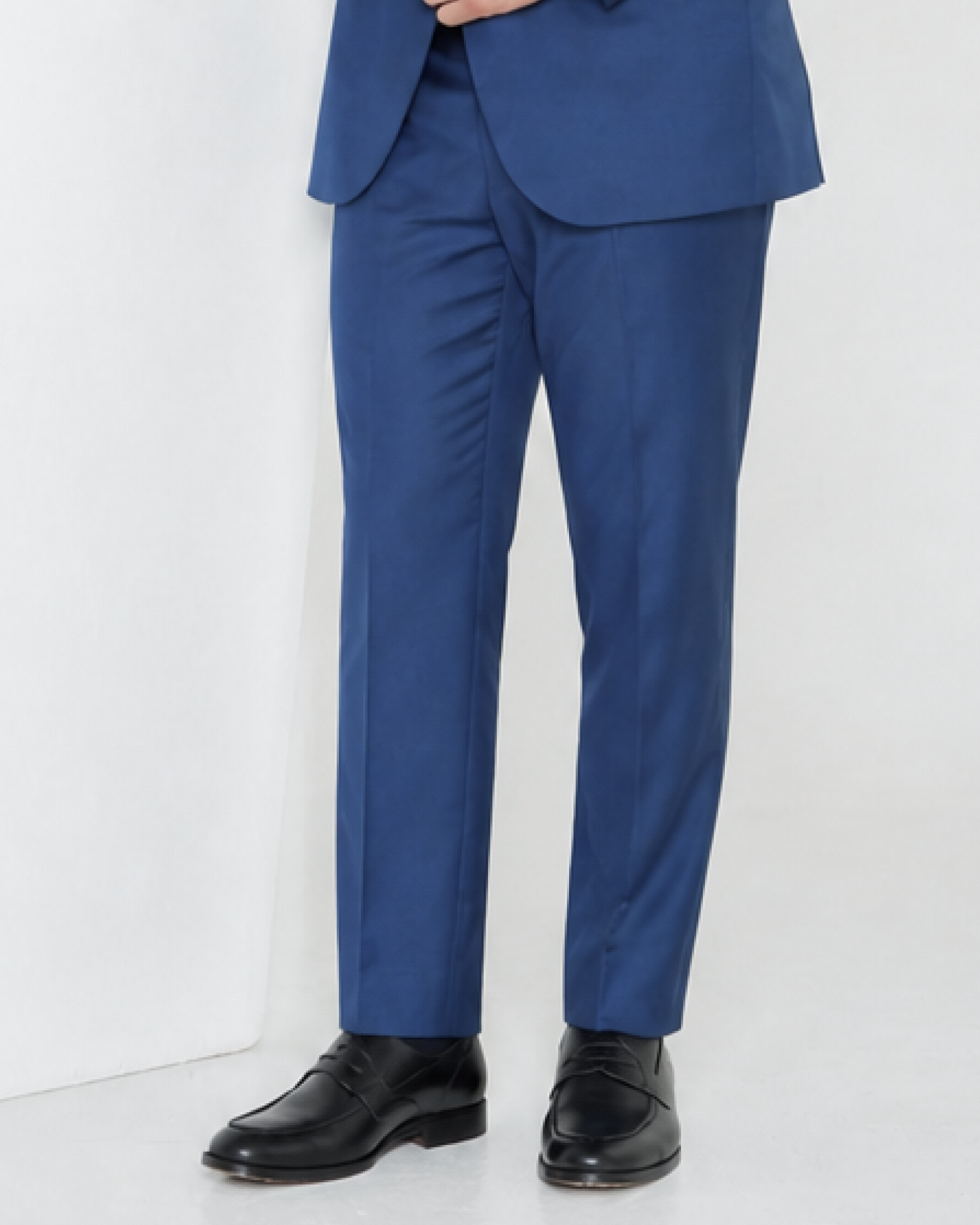 Single-Breasted Polywool Suit / Oxford Blue