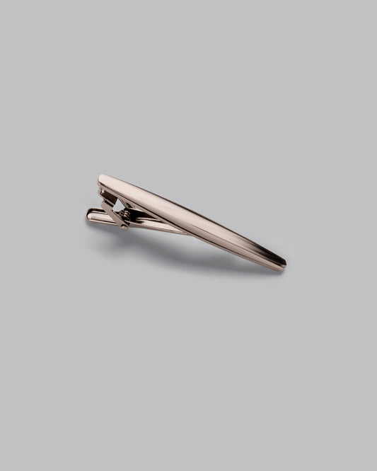 Oval Gunmetal Tie Clip